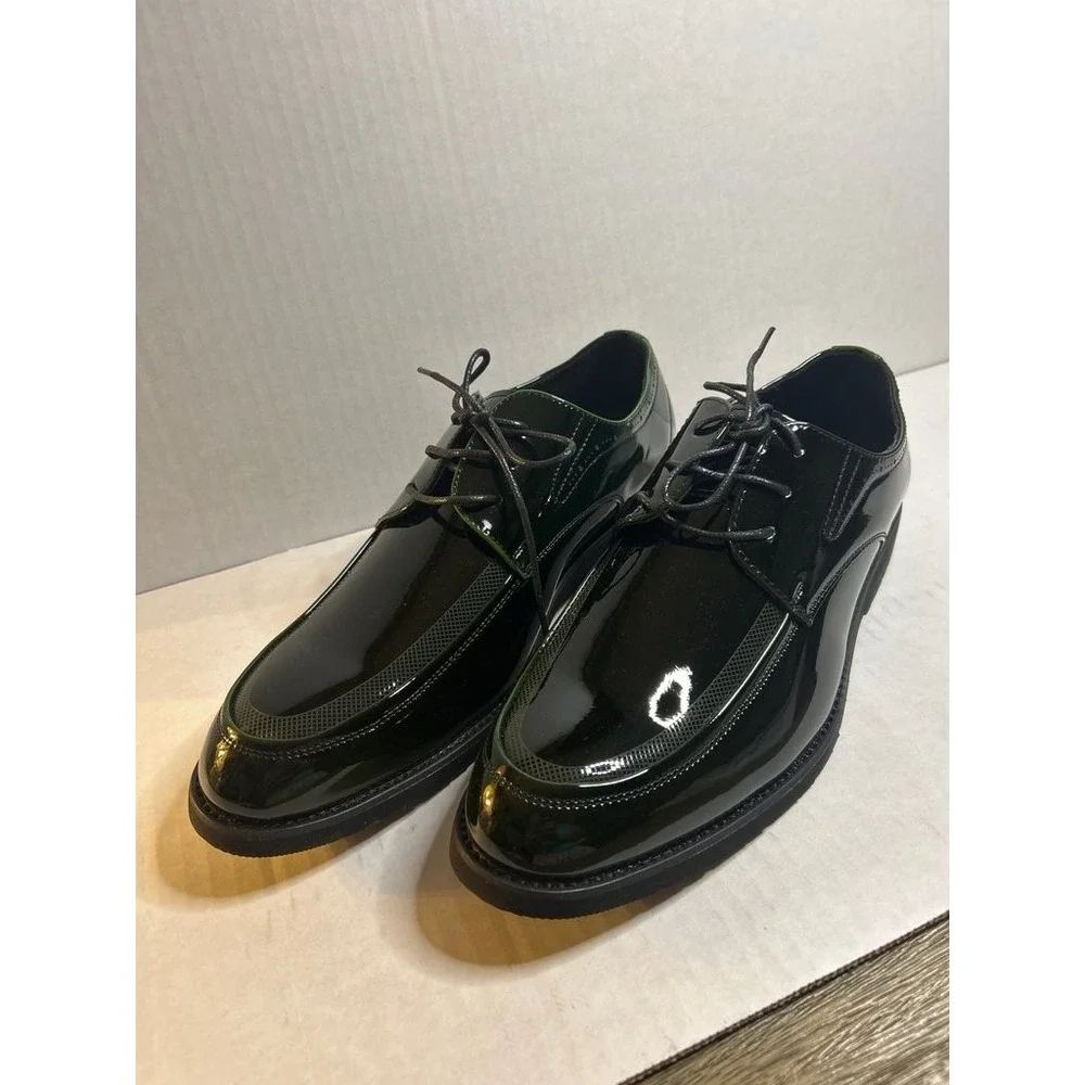 Sokethiz Men's Patent Leather Oxford Dress Shoes